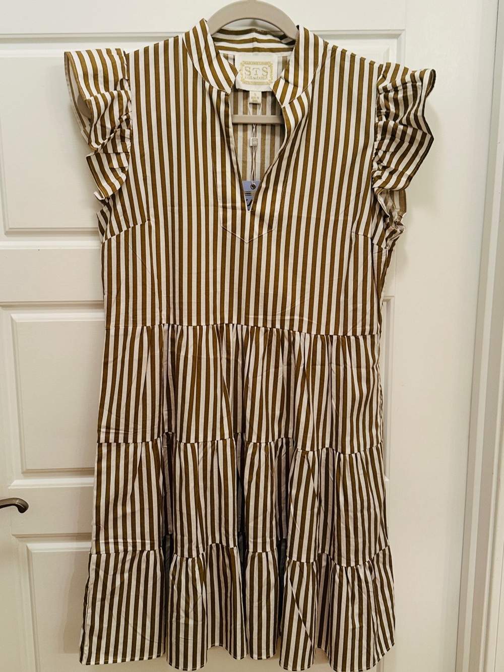Sail to Sable Olive and Whitley Stipe Dress Size S